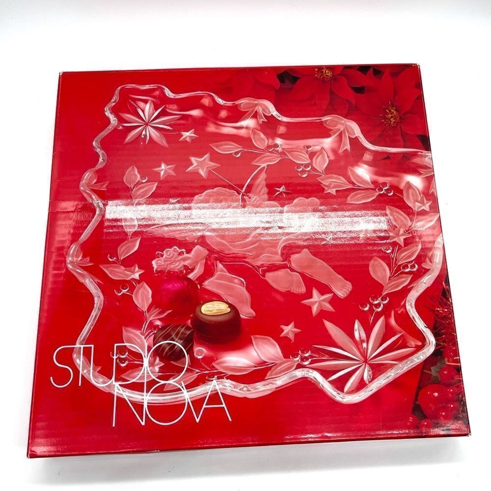 Studio Nova Christmas Crystal Platter